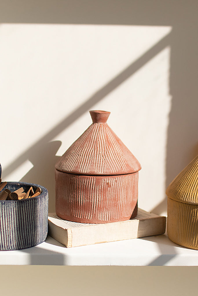 Textured Tagine Storage Canisters - Set of 3