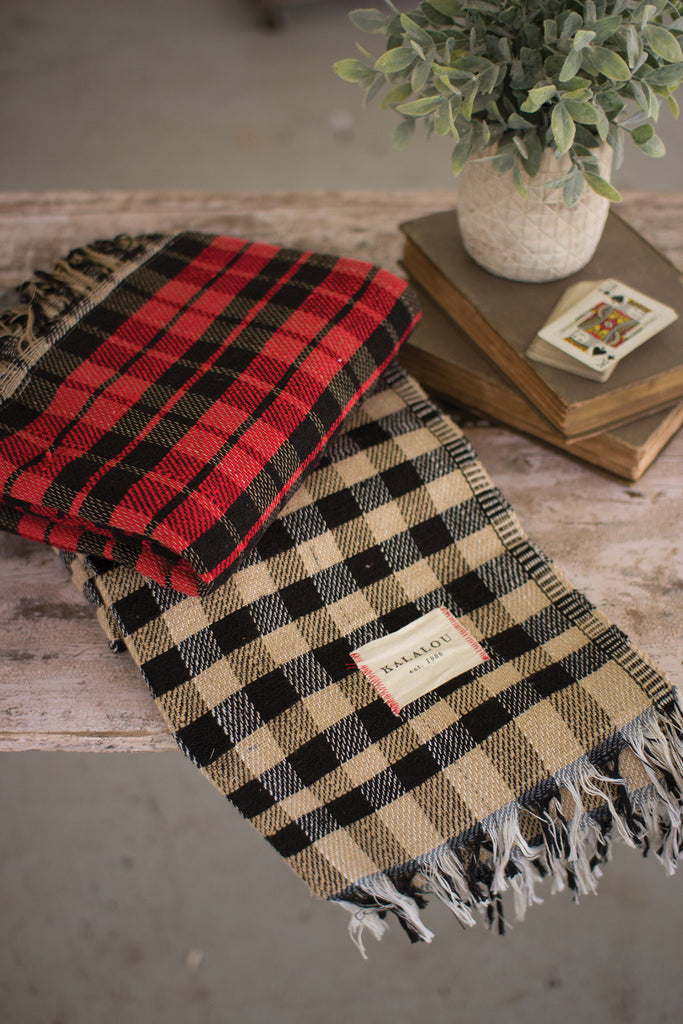 Red And Black Checkered Table Cloths
