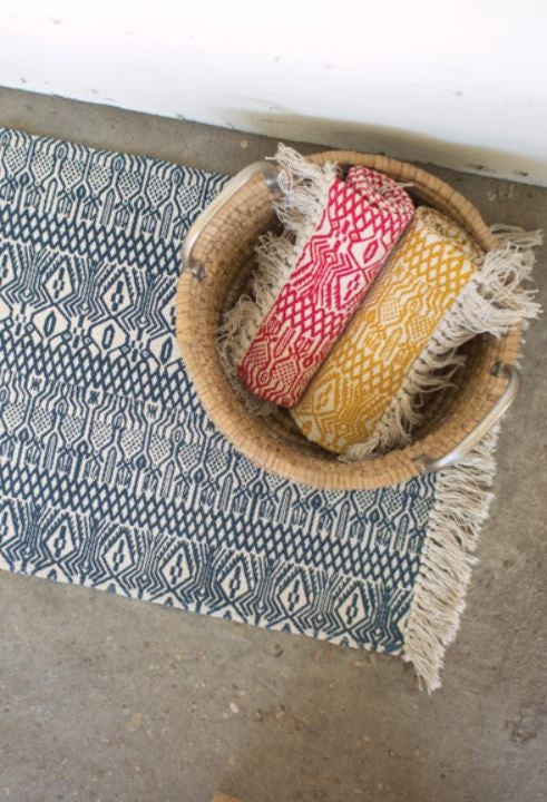 Printed Cotton Rugs - Set of 3