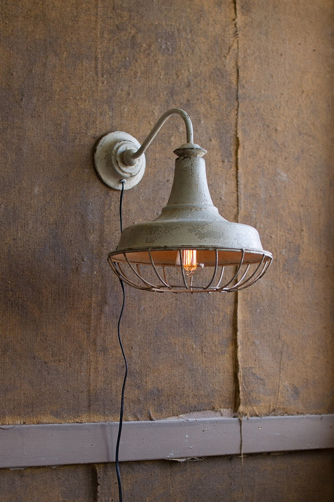Wall Sconce Lamp With Cage