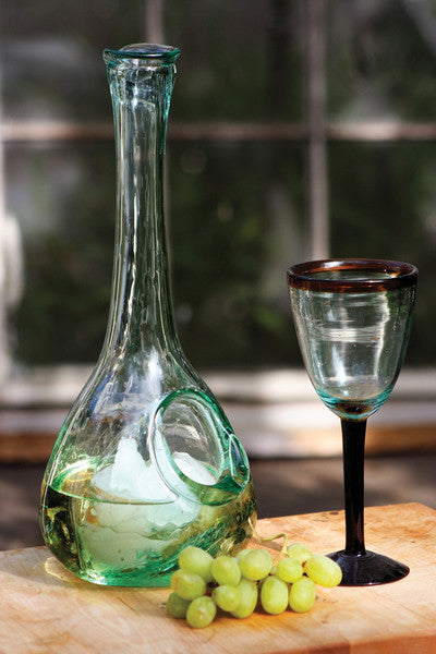 Glass Decanter With Ice Pocket