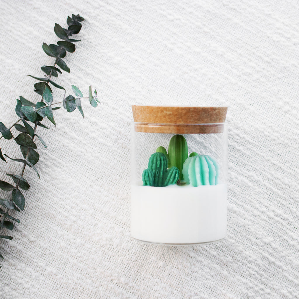 Cactus Container Soy Candles